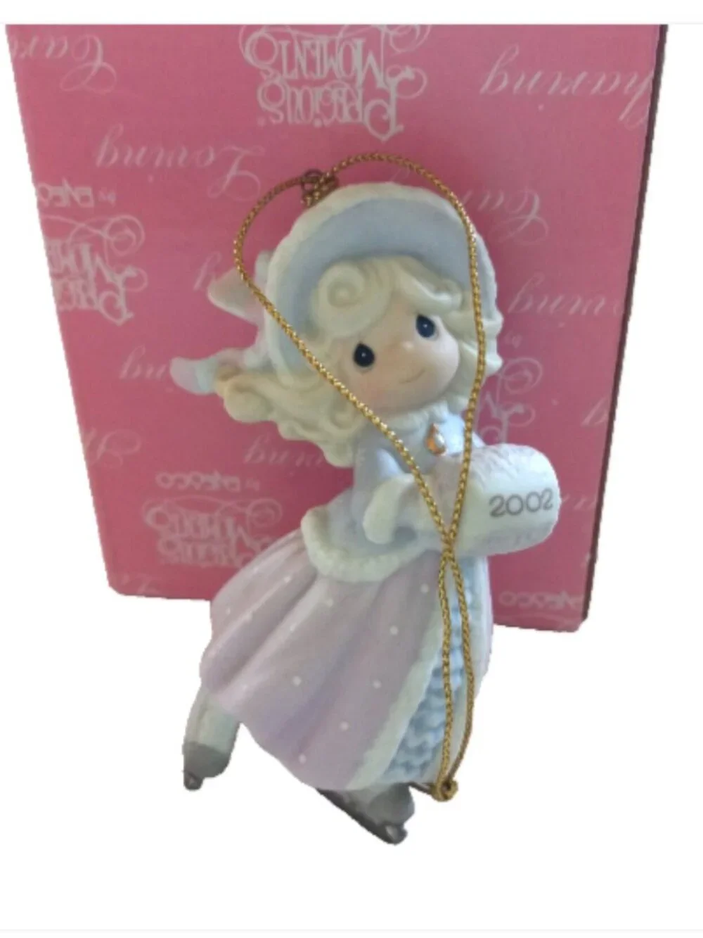 Vtg Precious Moments Ornament 2002 May Your Holidays Sparkle With Joy 104203 IOB